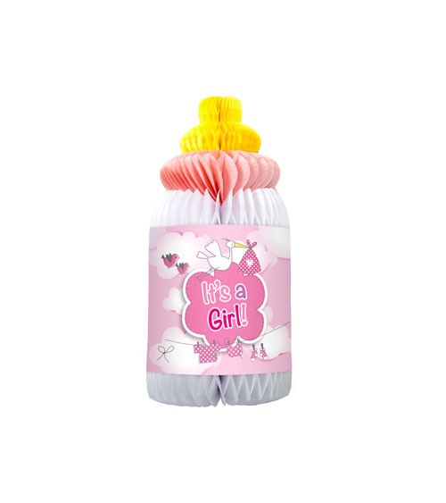 Wabenaufsteller "Babyflasche" - It's a Girl