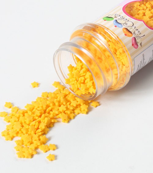 FunCakes Zuckerdekore "Mini-Sterne" - gelb" - 60 g