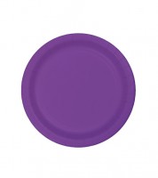 Kleine Pappteller - amethyst - 24 Stück
