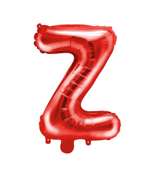 Folienballon Buchstabe "Z" - rot - 35 cm