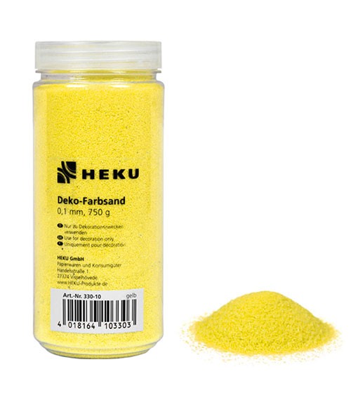 Deko-Farbsand - 750 g - gelb