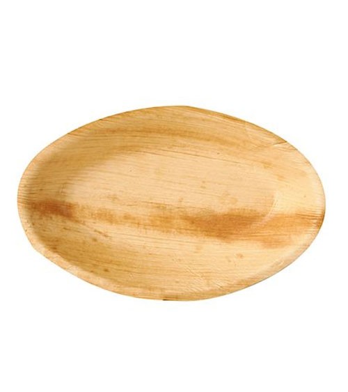 Palmblatt-Schalen "Pure" - oval - 20 x 12,5 cm - 25 Stück