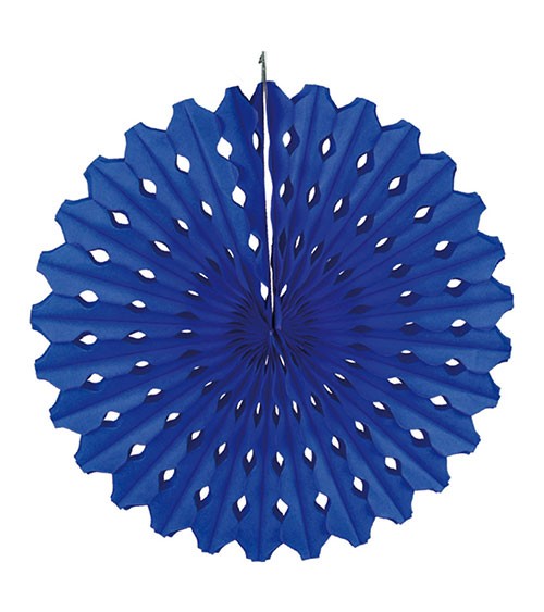 Papier-Deko-Fächer - 45 cm - dunkelblau