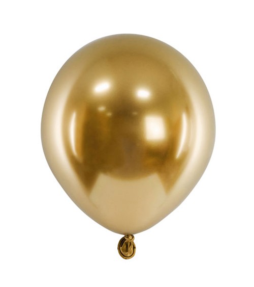 Mini-Glossy-Luftballons - gold - 50 Stück