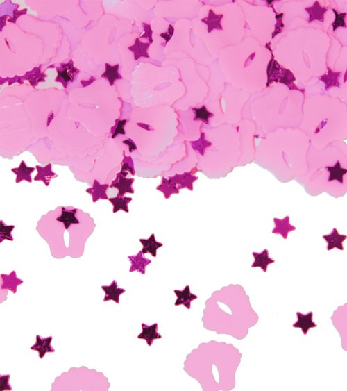Streukonfetti "Babyfüßchen - rosa" - 14 g