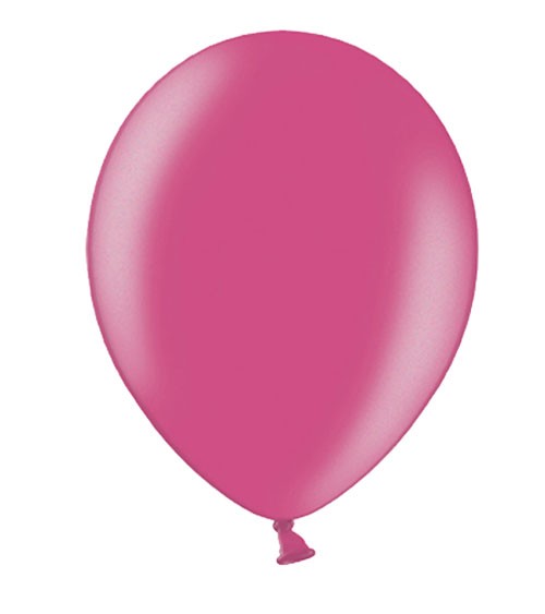 Metallic-Luftballons - hot pink - 50 Stück
