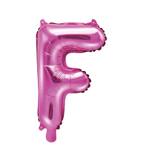 Folienballon Buchstabe "F" - pink - 35 cm