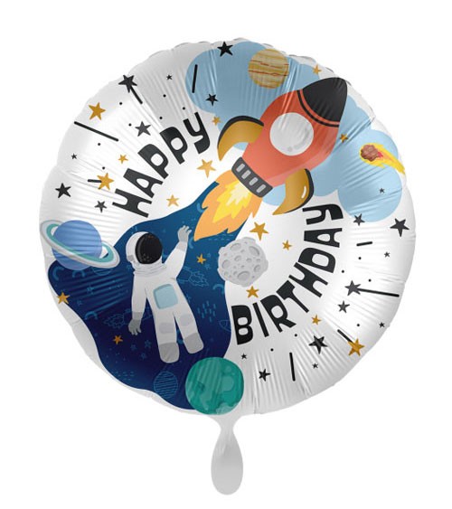 Folienballon "Birthday Outer Space"