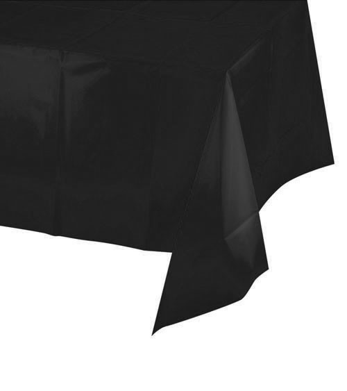 Schwarze Tischdecke