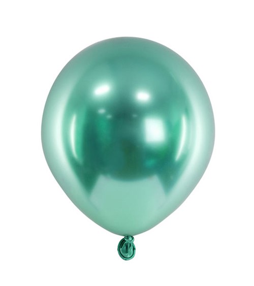 Mini-Glossy-Luftballons - grün - 50 Stück