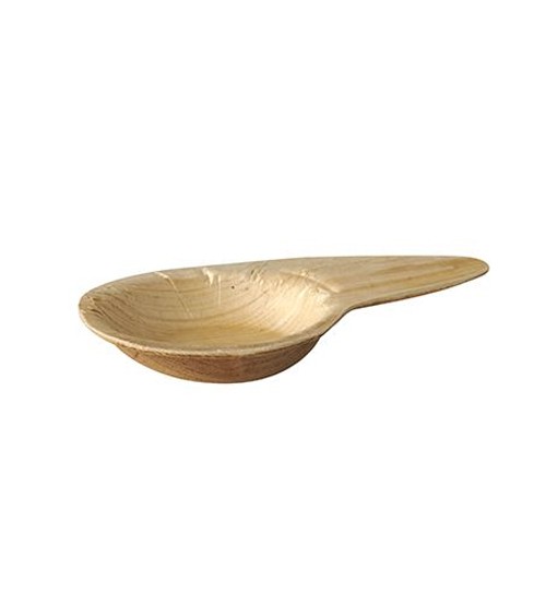Fingerfood-Löffel aus Palmblatt "Pure" - 10,5 cm - 25 Stück