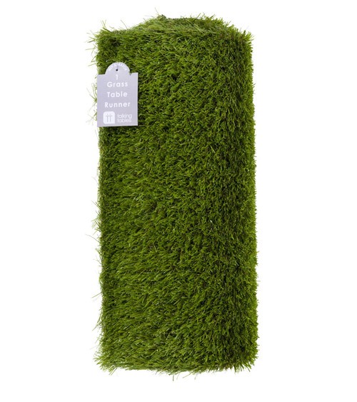 Gras-Tischläufer aus Kunststoff - 40 cm x 1,5 m