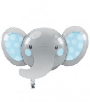 SuperShape-Folienballon "Little Elephant - Boy" - 93 x 62 cm