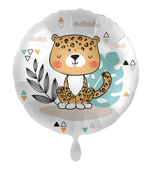 Folienballon mit niedlichen Leoparden 