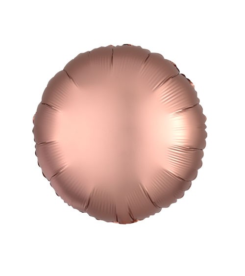 Runder Folienballon „Satin Luxe“ – rosegold – 43 cm