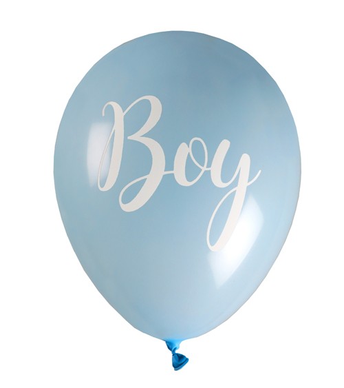 Luftballons "Boy" - hellblau - 8 Stück