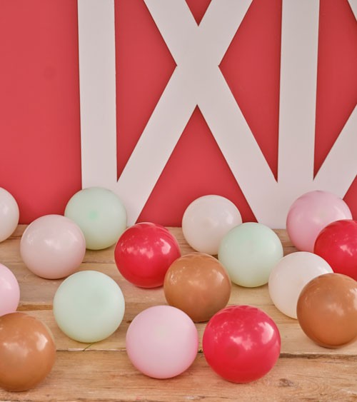 Mini-Luftballons - nude, rot, salbei, braun - 12 cm - 40 Stück