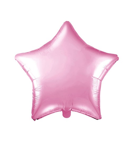 Stern-Folienballon - rosa - 48 cm