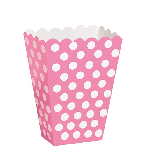 8 Süßigkeitenboxen "Big Dots" - pink