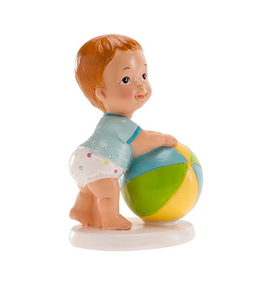 Deko-Figur "Junge mit Ball" - 10 cm