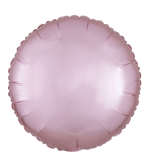Runder Folienballon "Satin Luxe" - pastell rosa - 43 cm