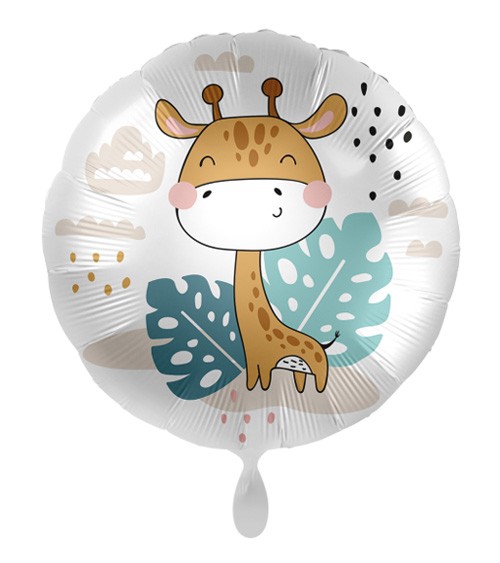 Niedlicher Ballon mit lächelnder Giraffe