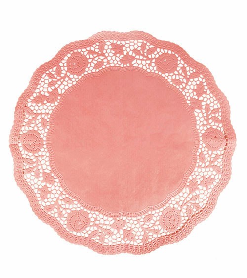 Tortenspitzen - rosa - 35 cm - 6 Stück