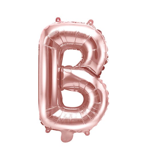 Folienballon Buchstabe "B" - rosegold - 35 cm