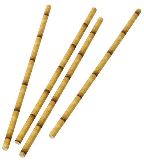 Papierstrohhalme "Bambus" - 30 Stück
