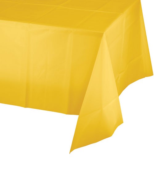 Kunststoff-Tischdecke - school bus yellow - 137 x 274 cm