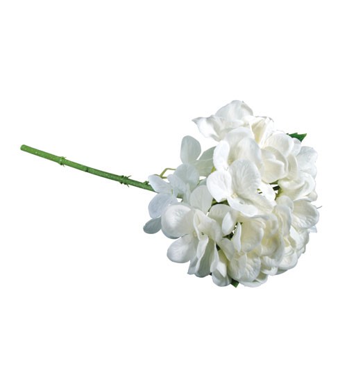 Künstliche Hortensie - weiß - 33 cm