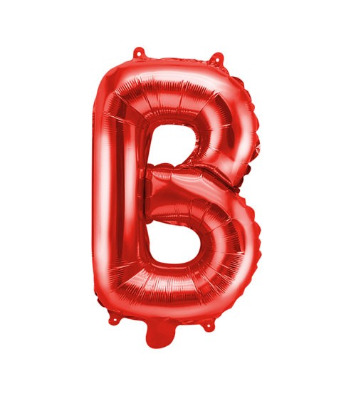 Folienballon Buchstabe "B" - rot - 35 cm