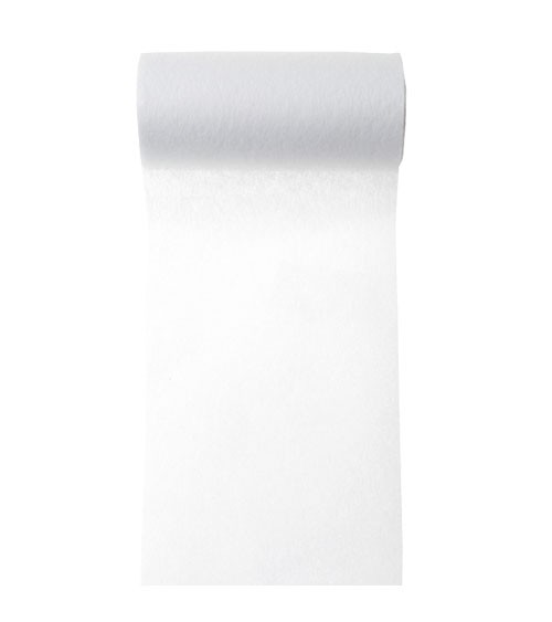 Tischband aus Vlies - weiß - 10 cm x 10 m