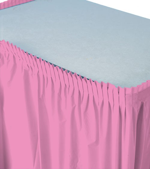 Tischverkleidung - pink - 4,26 m