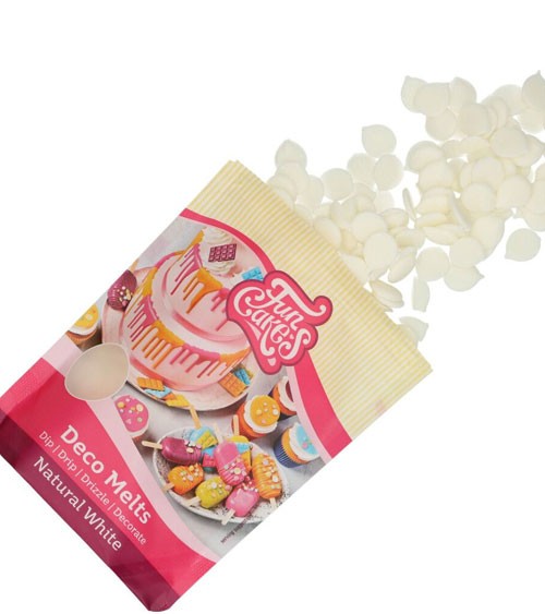 Funcakes Deco-Melts - natürliches Weiß - 250 g