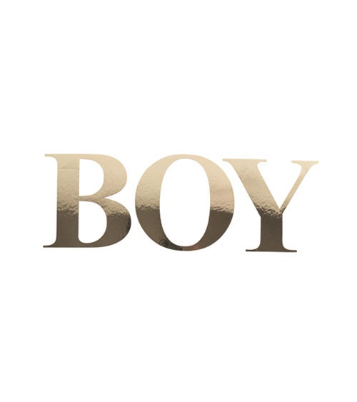 Buchstabensticker "Boy" - gold - 15 cm