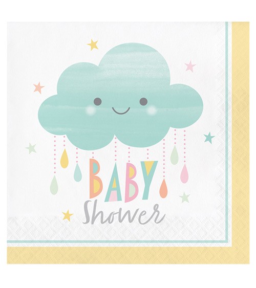 Servietten "Kleine Wolke" - Baby Shower - 16 Stück